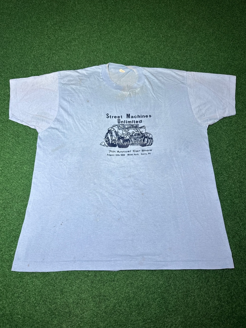 Street Machines Unlimited Vintage T Shirt L/XL Hot Rod Muscle Car Show 80s